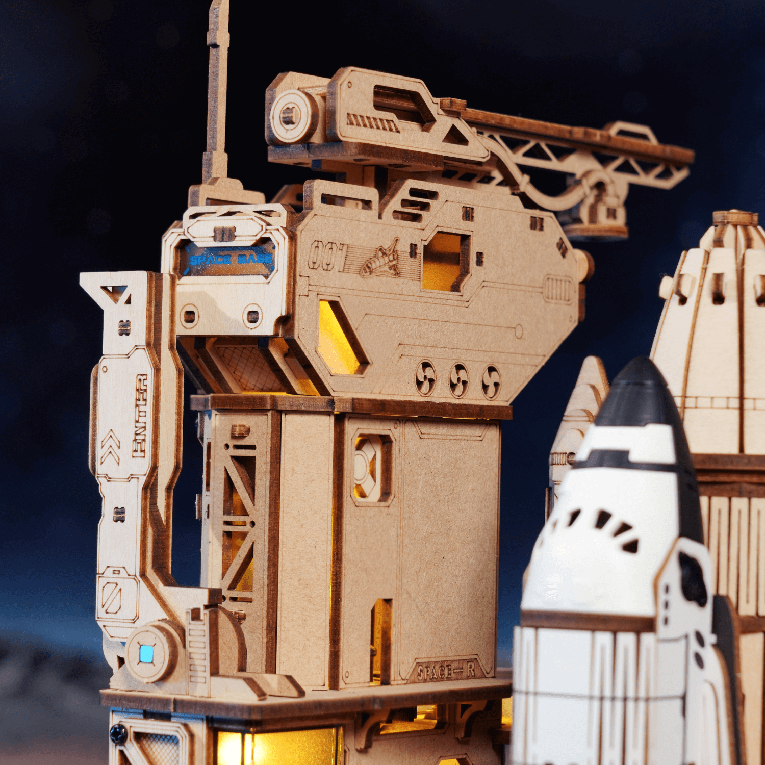 magicholz-space-shuttle-raketenstart-bausatz-holz-mit-licht image 4