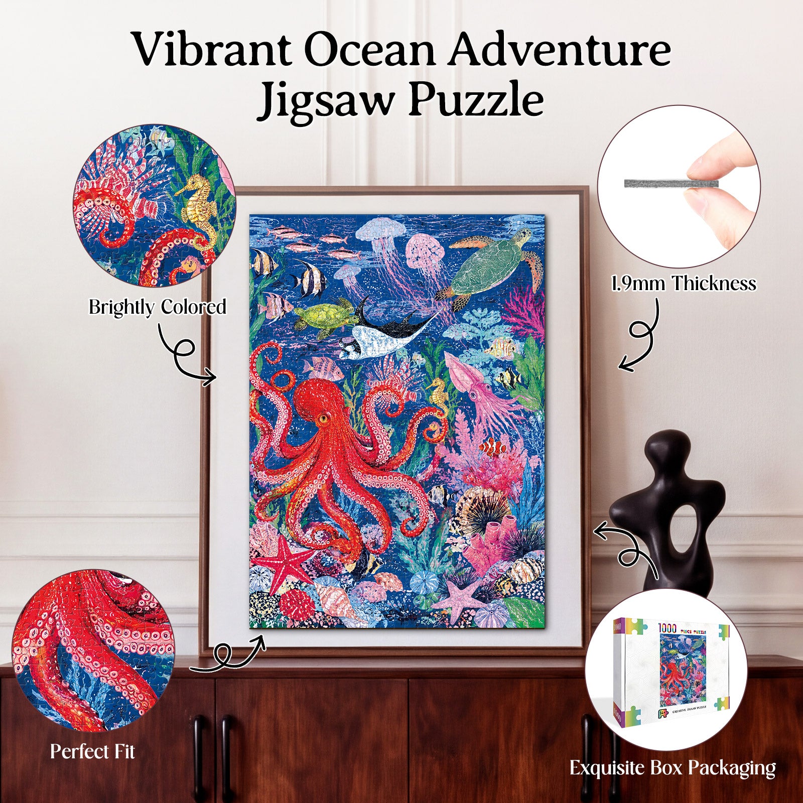 kaayee-cardboard-vibrant-ocean-1000-teile-puzzle-standard image 3