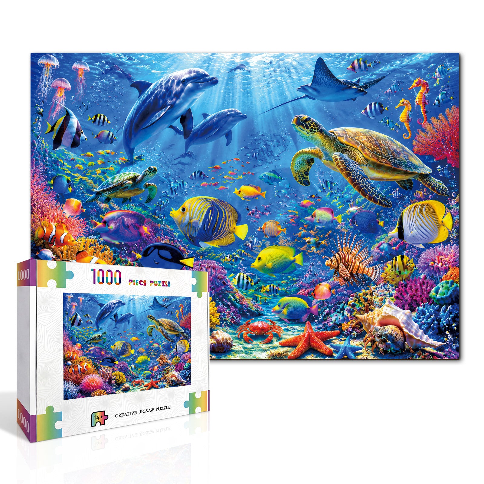 kaayee-cardboard-puzzle-coral-reef-wonderland-1000-teile image 2