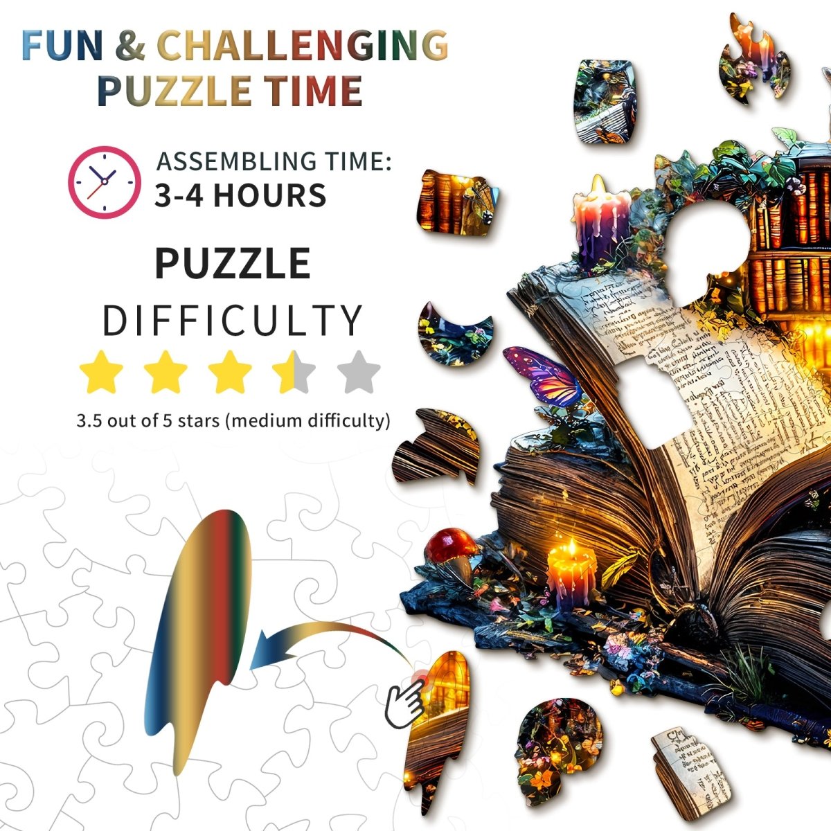kaayee-wooden-puzzle-magic-book-holzpuzzle-medium-eule image 4