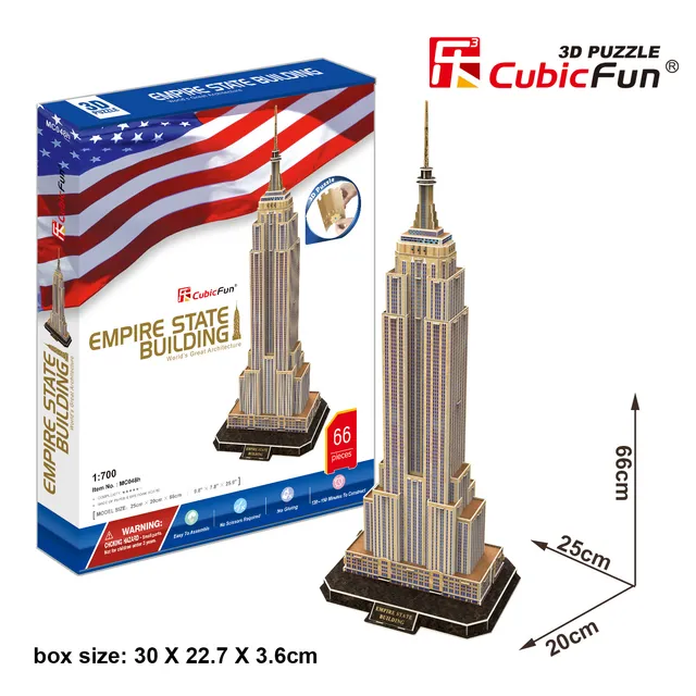 cubicfun-entry-mc048h-new-york-3d-puzzle-66-teile image 1