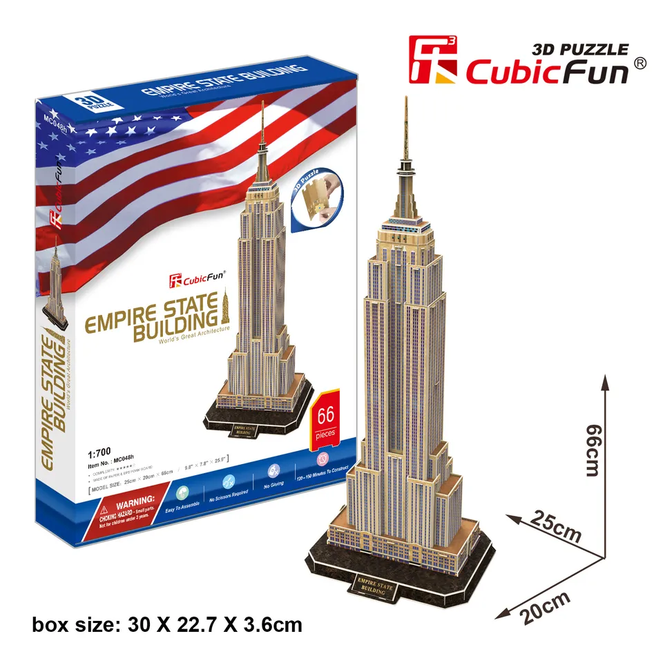 cubicfun-entry-mc048h-new-york-3d-puzzle-66-teile image 1