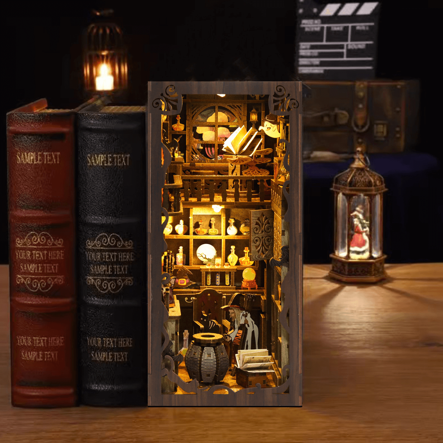 magicholz-magicnight-book-nook-muttertag-mit-licht-karte image 8
