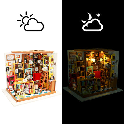 magicholz-miniaturhaus-sam-s-study-arbeitszimmer-bausatz-led image 8