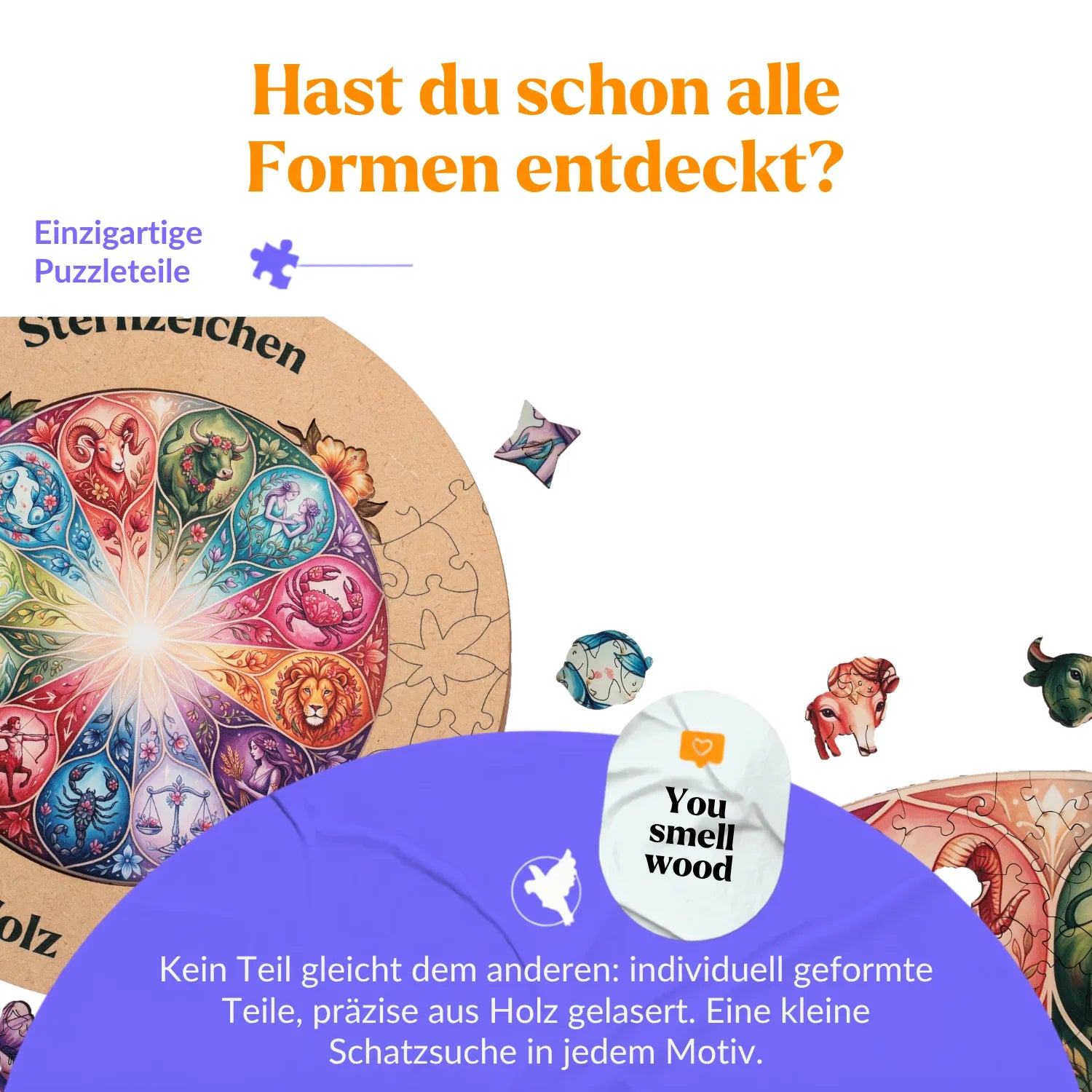 magicholz-holzpuzzle-sternzeichen-mandala-puzzle-350-teile image 2
