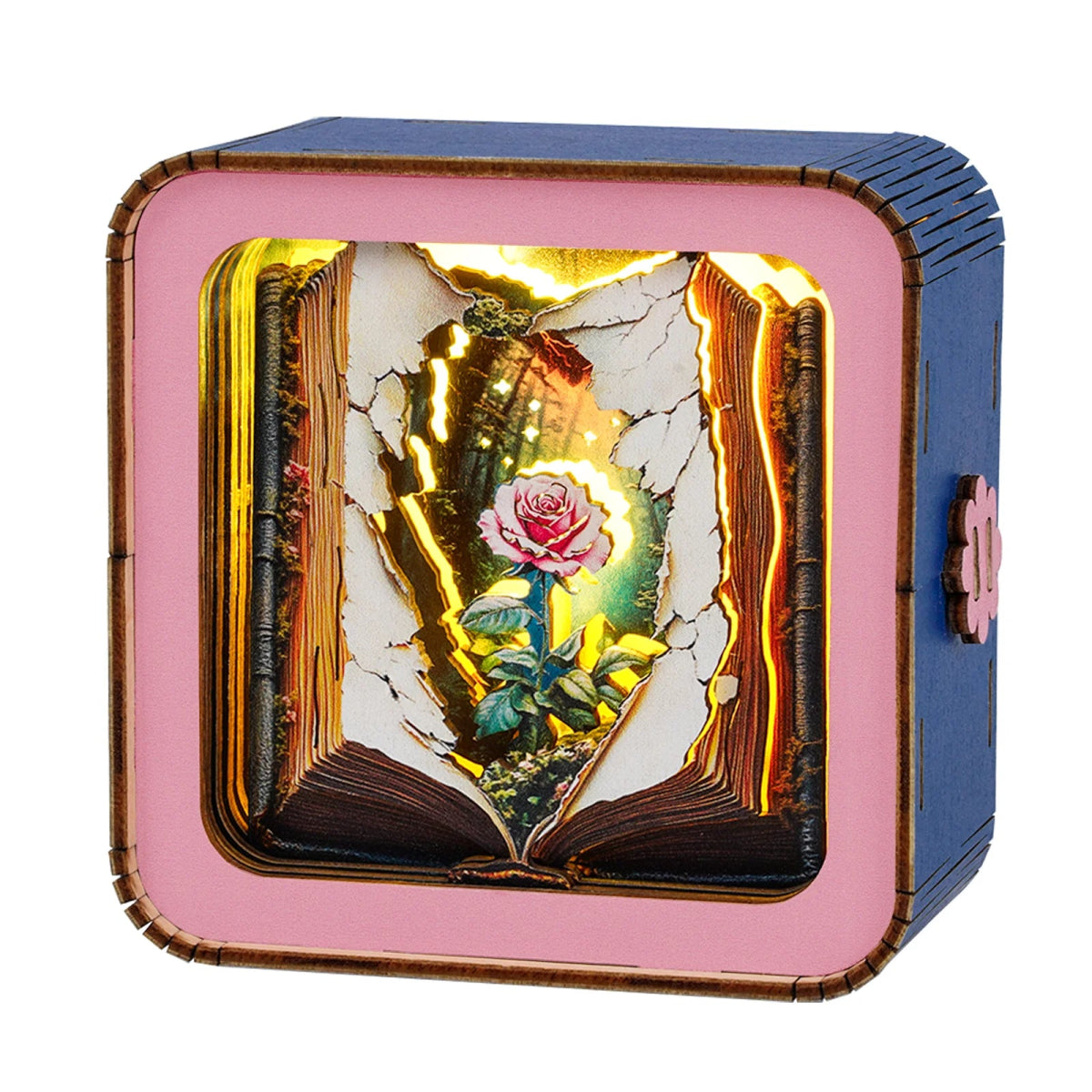 kaayee-blooming-story-3d-nachtlicht-holzbausatz-buch image 1