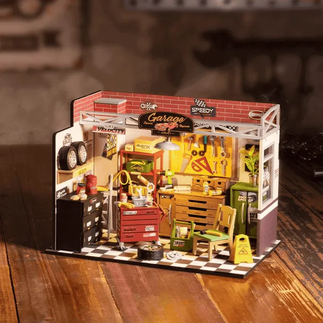 magicholz-miniaturhaus-garage-workshop-werkstatt-led-18-5-cm image 1