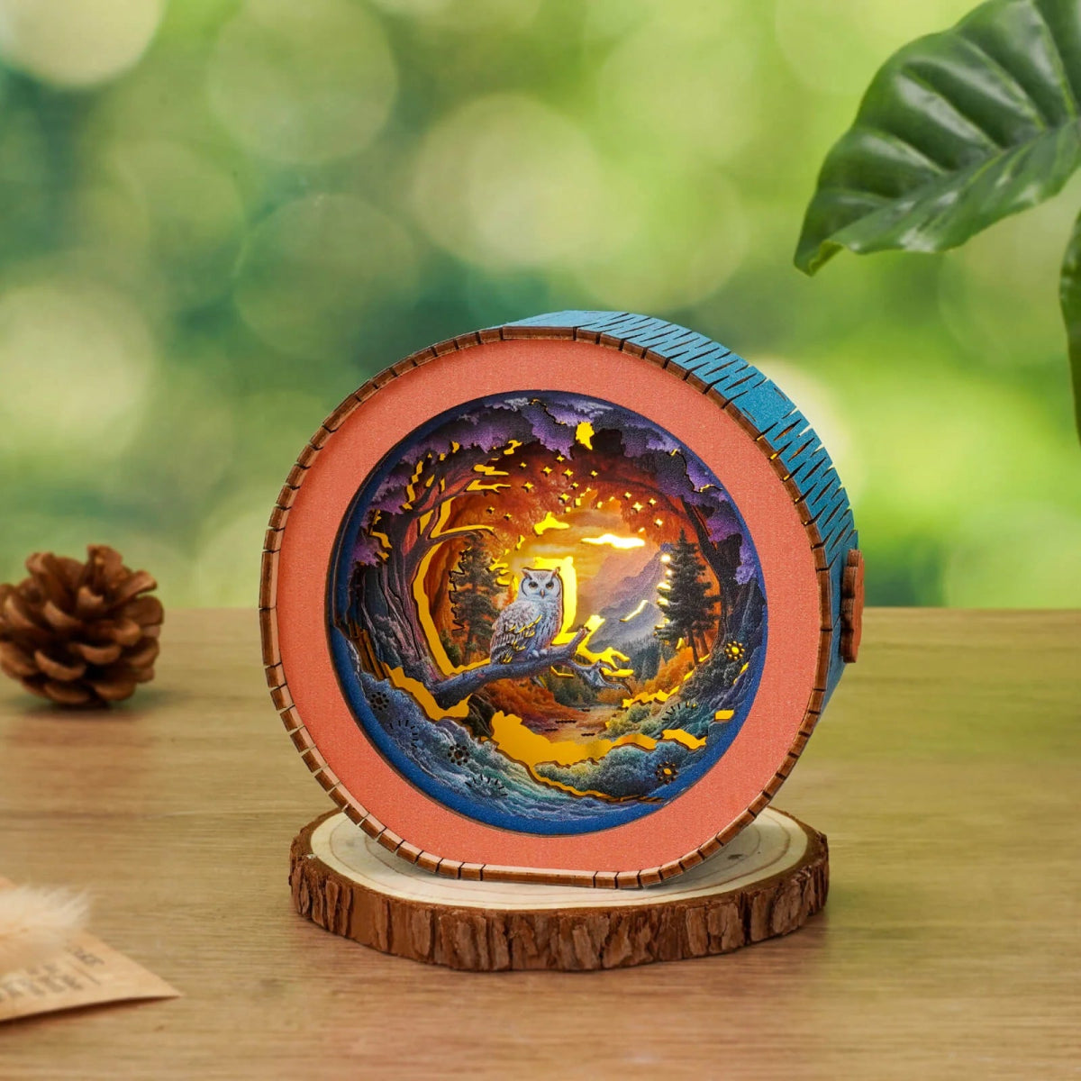 kaayee-night-light-forest-owl-nachtlicht-holz-3d-bausatz image 4