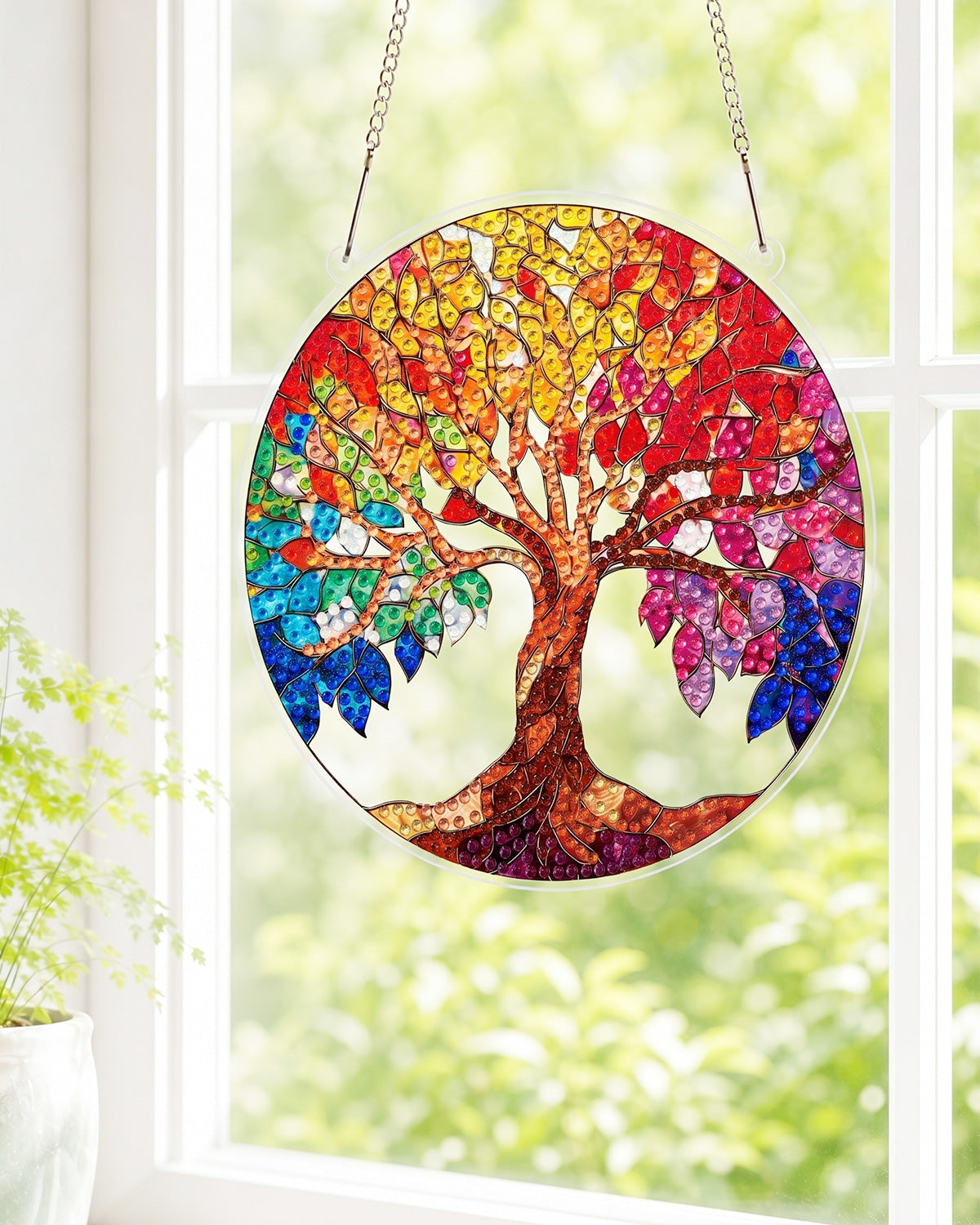kaayee-suncatcher-puzzle-rainbow-tree-of-life-fensterbild image 2