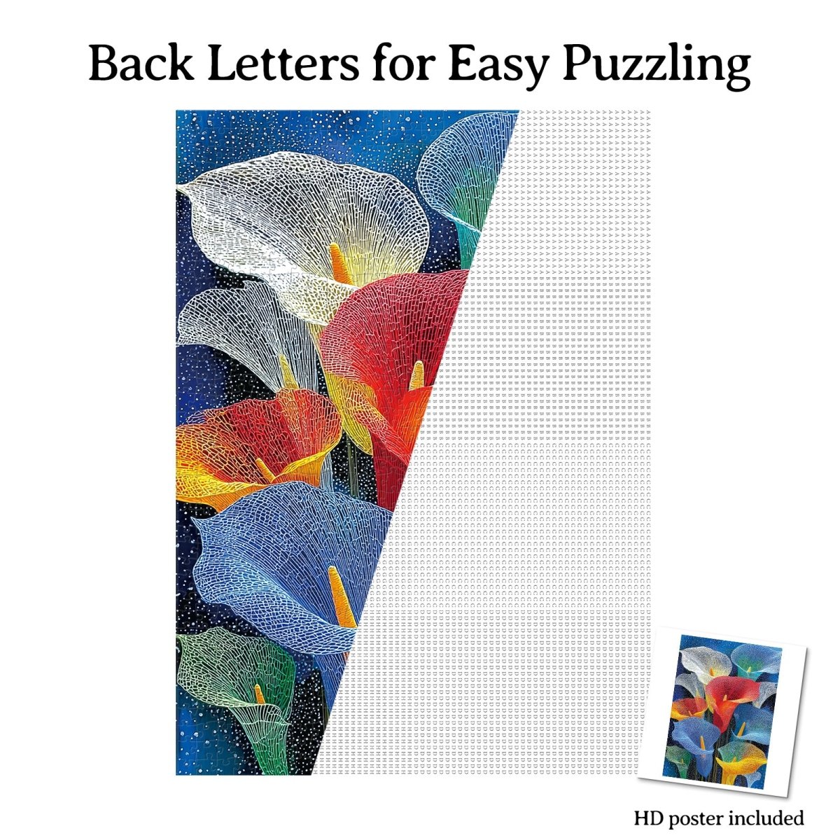 kaayee-cardboard-starlit-calla-puzzle-1000-teile-eco-blumen image 8