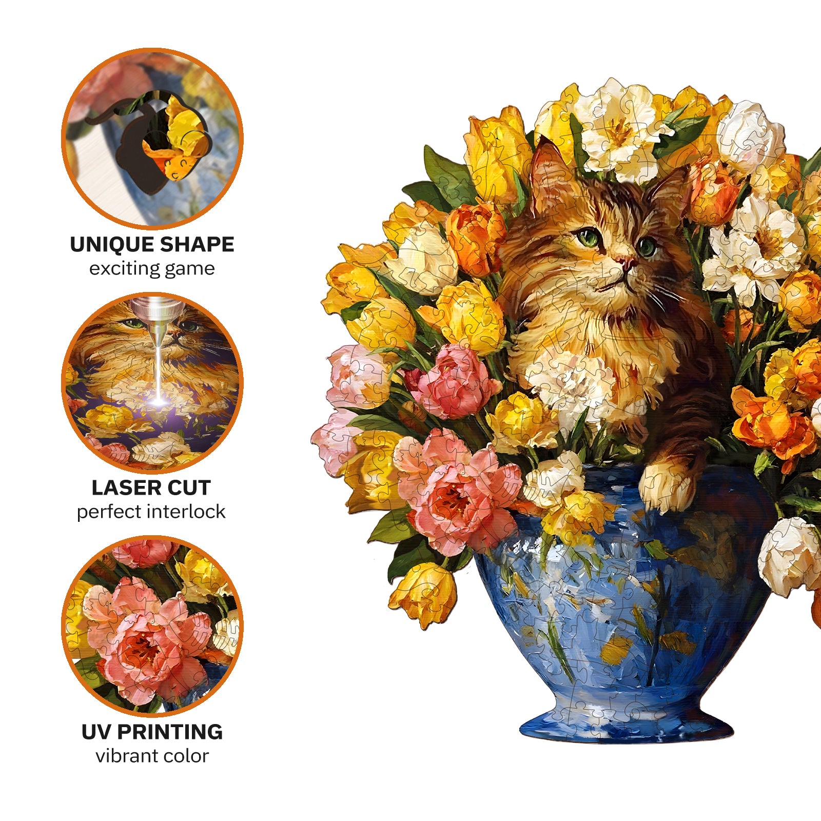 jigfoxy-cat-holzpuzzle-m-175-teile-katzen-motiv image 3