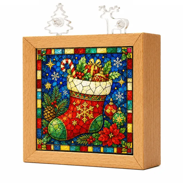kaayee-christmas-stocking-treasure-nachtlicht-puzzle-holzrahmen image 1
