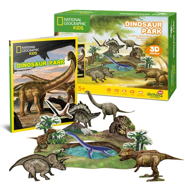 cubic-fun-explorer-ds0973h-dinosaur-park-3d-puzzle-dino image 1