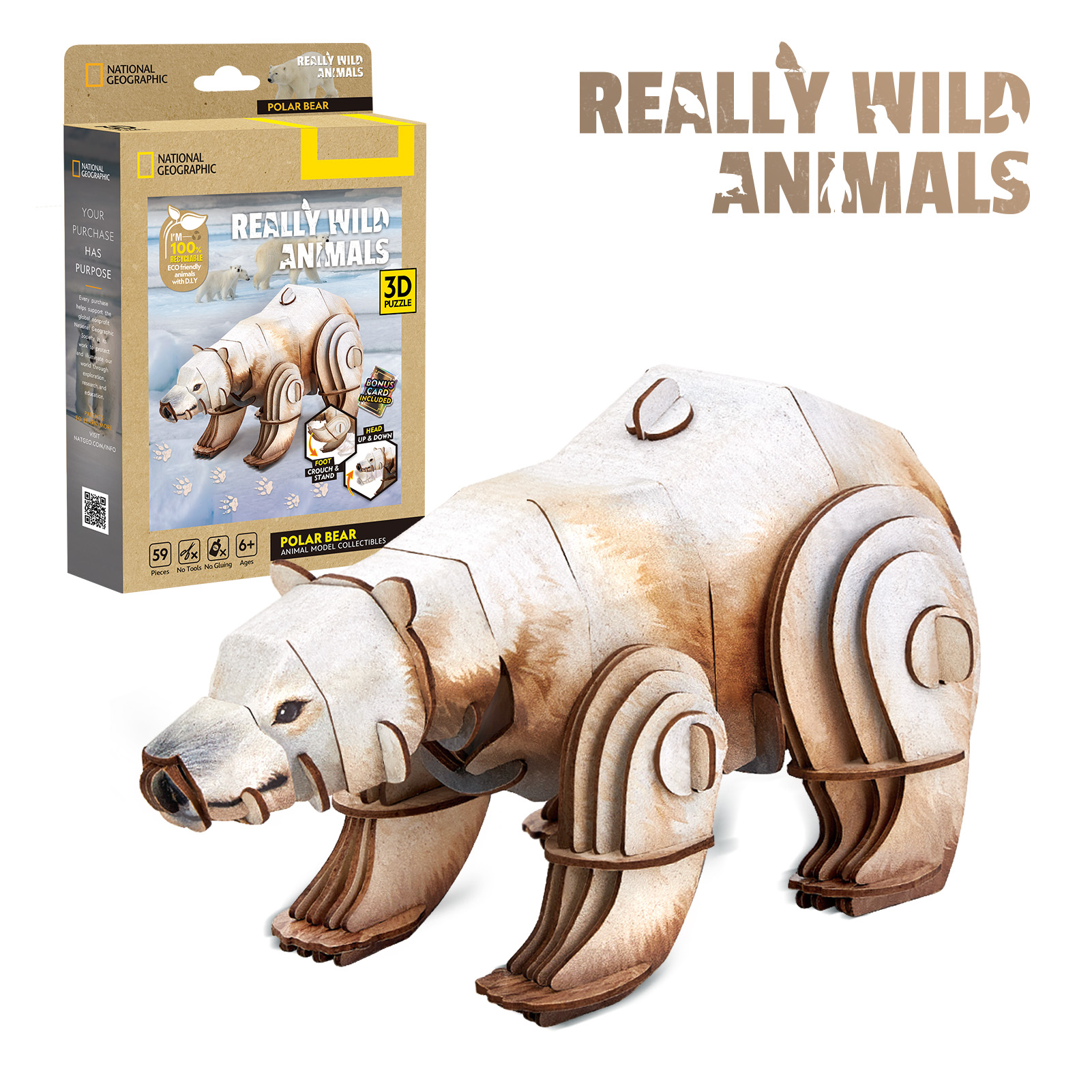 cubic-fun-really-wild-animals-ds1183h-eisb-r-3d-puzzle-tierfigur image 1