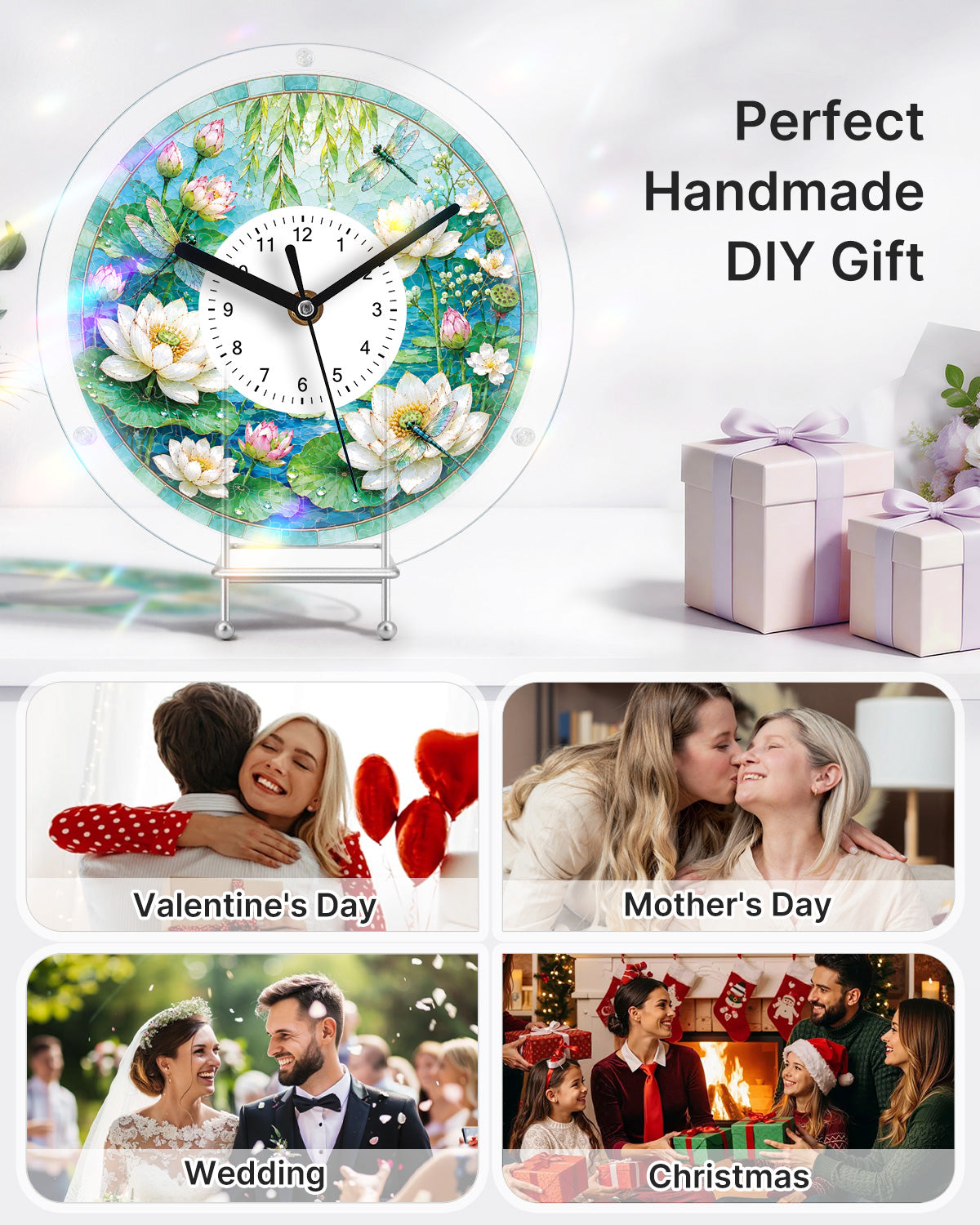 kaayee-clock-kit-lotus-pond-puzzleuhr-regular-acryl-diy image 7