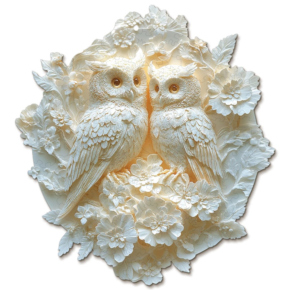 kaayee-wooden-puzzle-couple-owl-eulen-holzpuzzle-medium image 1