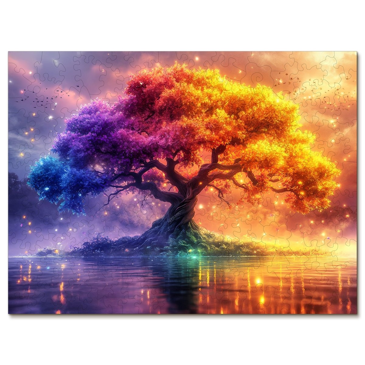 kaayee-wooden-puzzle-tree-of-life-holzpuzzle-medium-bunt image 1