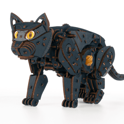 magicholz-mechanischer-bausatz-mechanische-katzen-natur-508-teile image 2