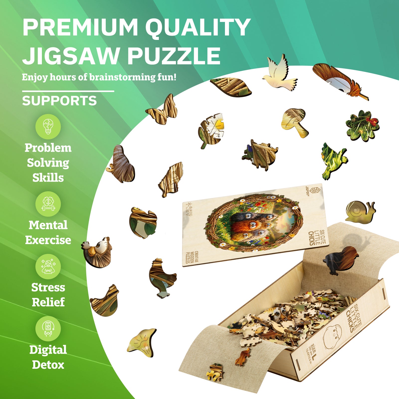 jigfoxy-six-little-chicks-holzpuzzle-m-210-k-ken image 7