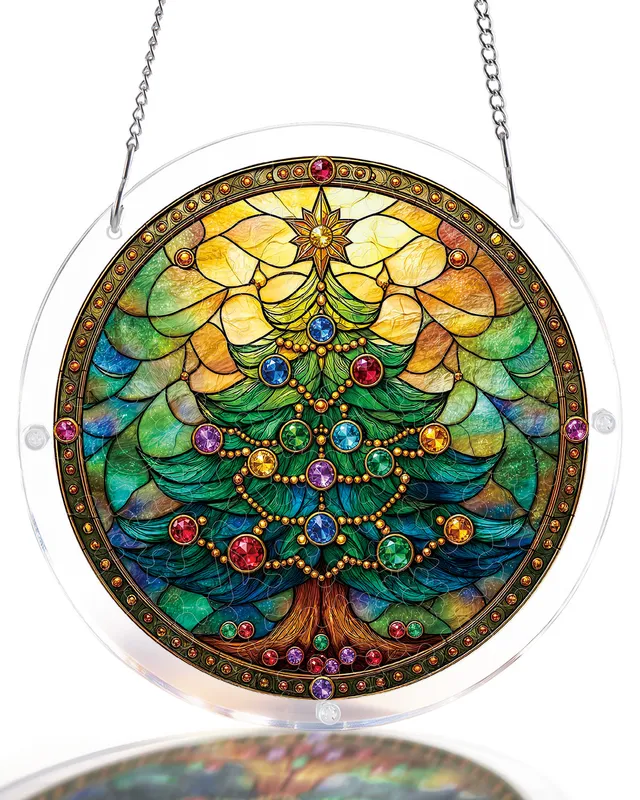 kaayee-suncatcher-puzzle-jeweled-christmas-tree-fensterbild-small image 1