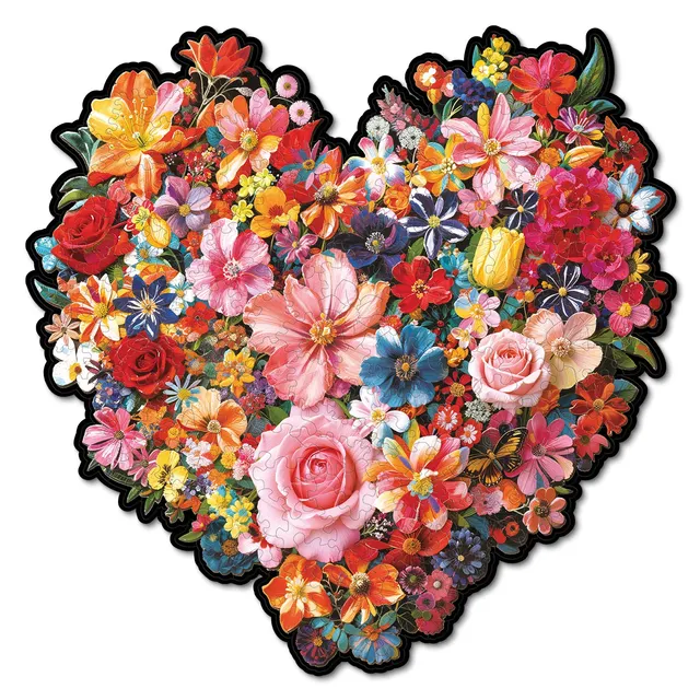 kaayee-wooden-puzzle-blooming-heart-holzpuzzle-m-herz image 1