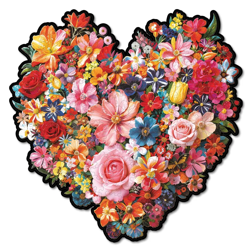 kaayee-wooden-puzzle-blooming-heart-holzpuzzle-m-herz image 1