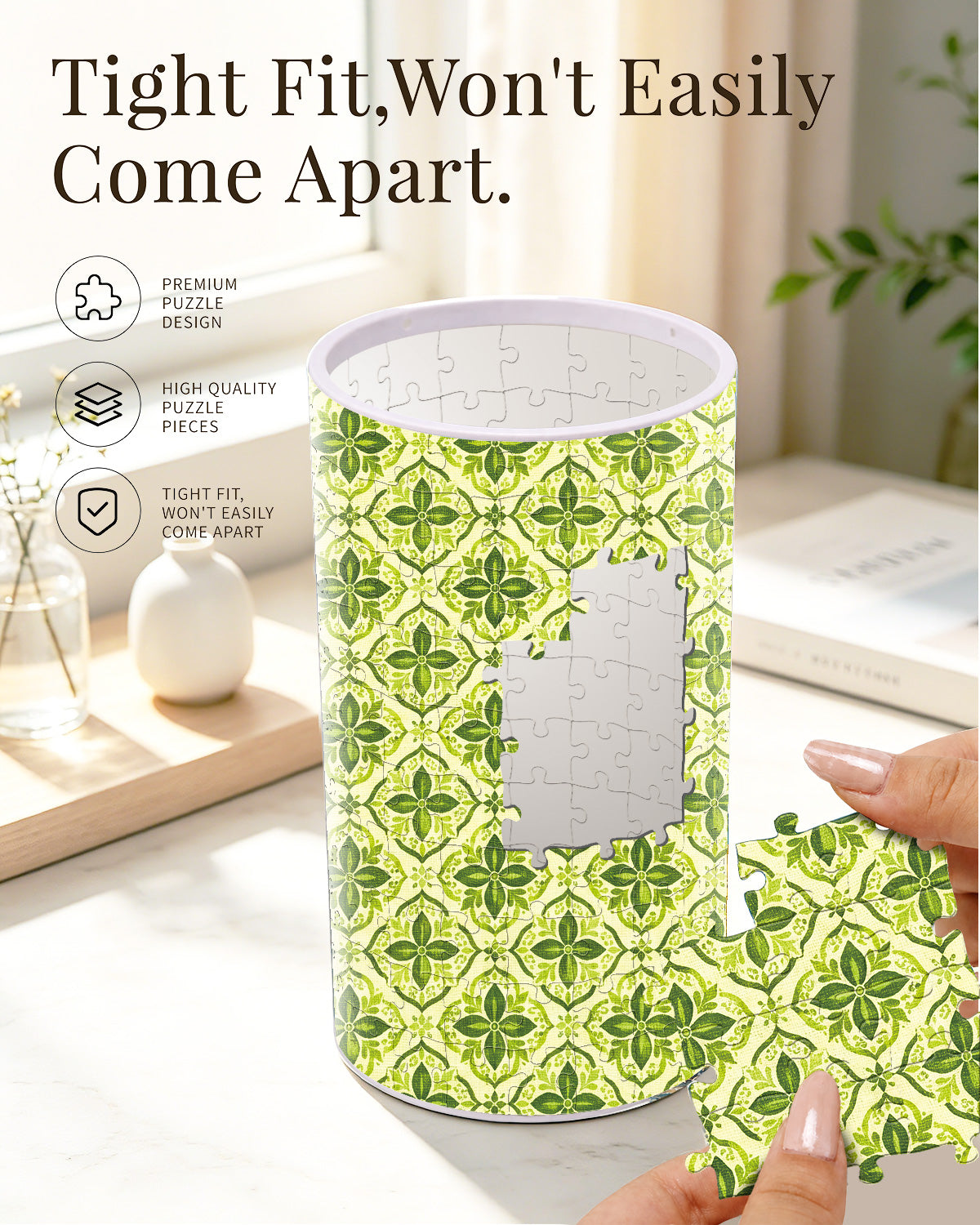 kaayee-verdant-botanical-tiles-acryl-puzzle-nachtlicht-rund image 2