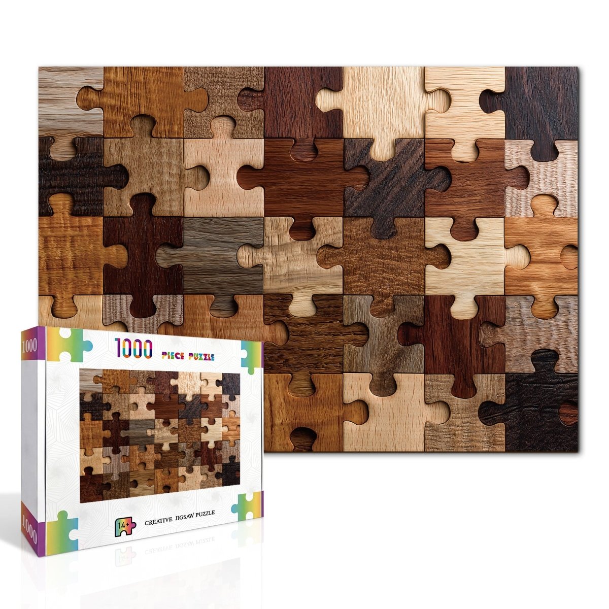 kaayee-woodgrain-1000-teile-kartonpuzzle-eco-white-board image 2
