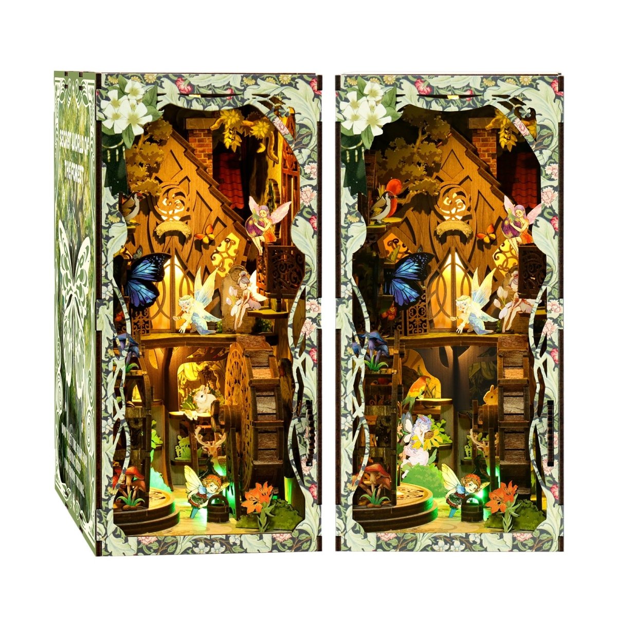 kaayee-book-nook-kit-forest-sanctuary-bastelset-wald-mit-licht image 1