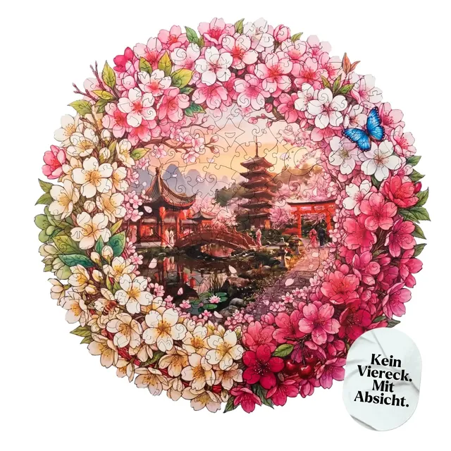 magicholz-holzpuzzle-kirschbl-tenzauber-kyoto-mandala-350-teile image 1