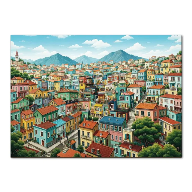 kaayee-cardboard-puzzle-1000-teile-sunveil-village image 1