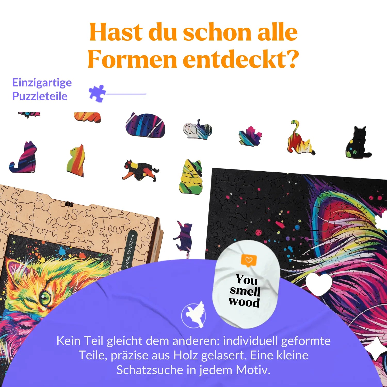 magicholz-bunte-perserkatze-holzpuzzle-1000-teile-katze image 2