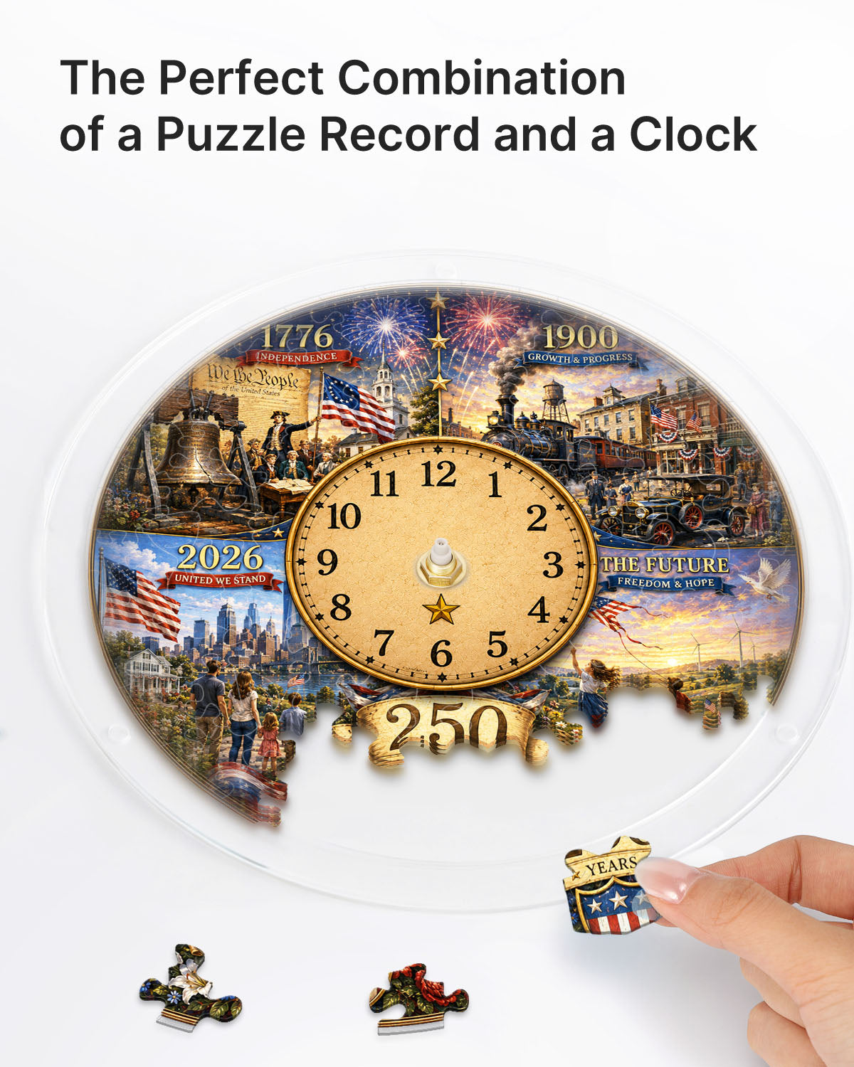 kaayee-clock-kit-evolution-of-history-puzzle-uhr-regular image 2