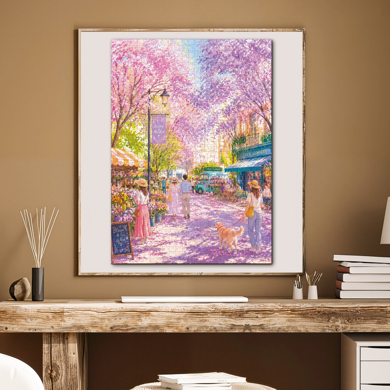 kaayee-whispers-of-sakura-street-puzzle-1000-teile-eco-white-board image 5