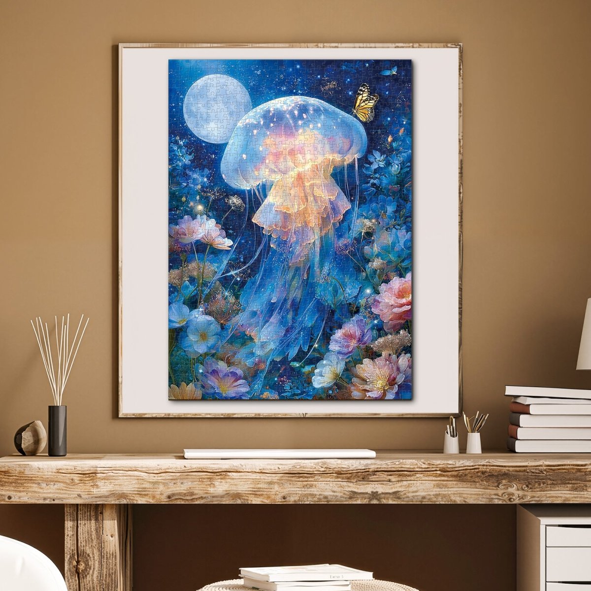 kaayee-cardboard-puzzle-moonlit-jellyfish-1000-teile-puzzle-standard image 4