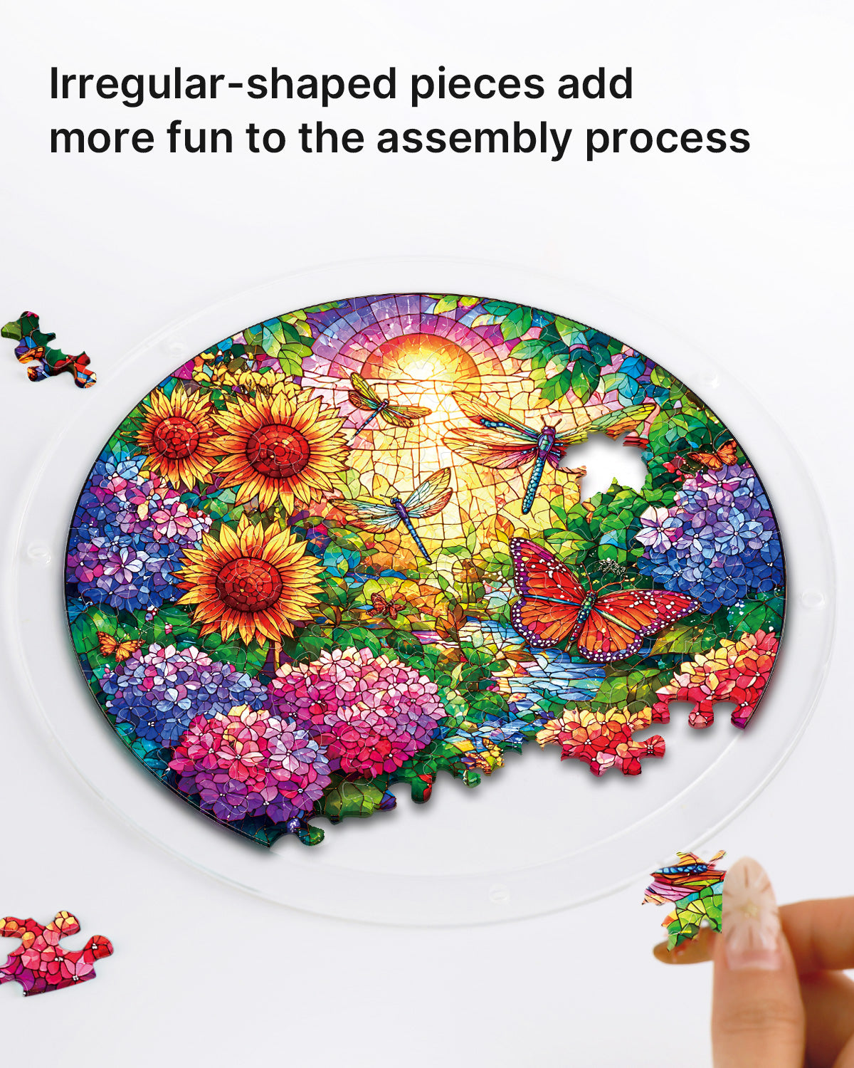 kaayee-suncatcher-puzzle-golden-butterfly-fensterbild-m image 2