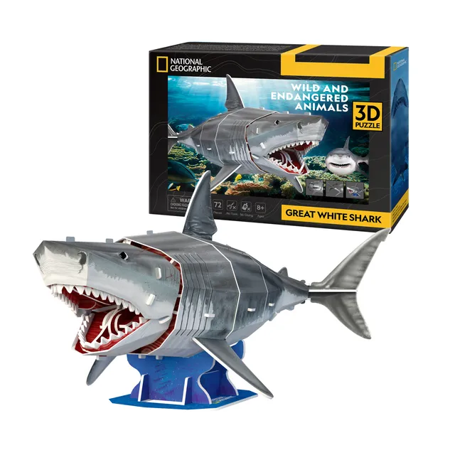 cubicfun-wild-and-endangered-animals-ds1098h-wei-er-hai-3d-puzzle image 1