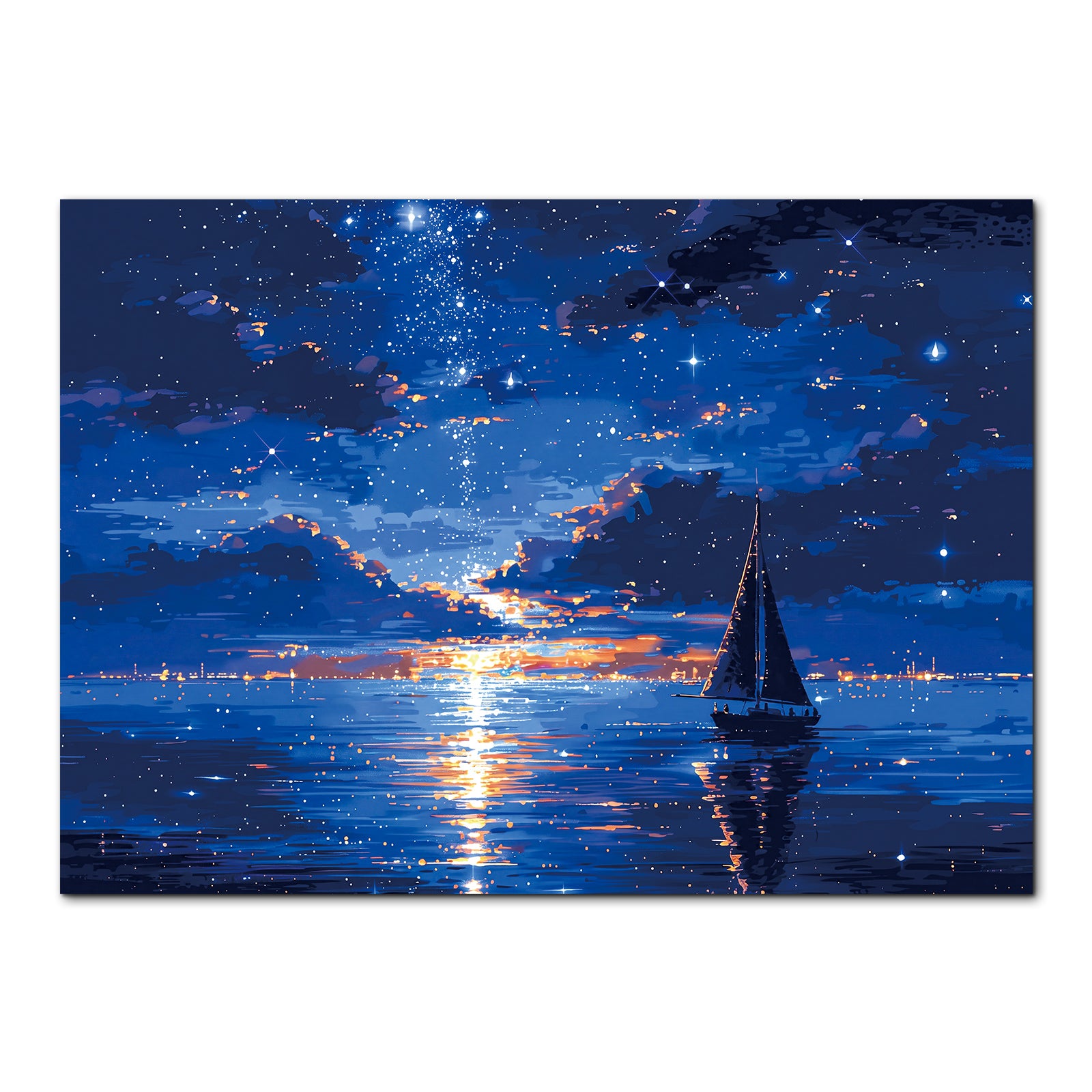 kaayee-cardboard-puzzle-moonlit-seascape-1000-teile-eco-mondmeer image 1