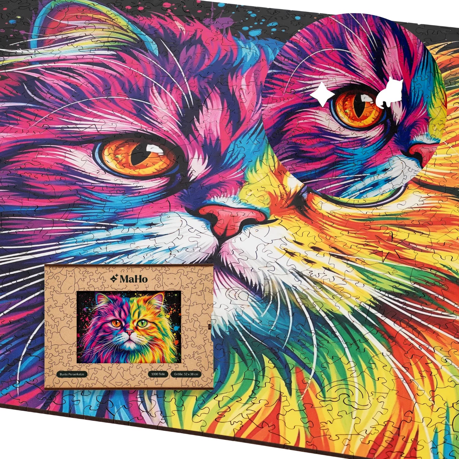 magicholz-bunte-perserkatze-holzpuzzle-1000-teile-katze image 7