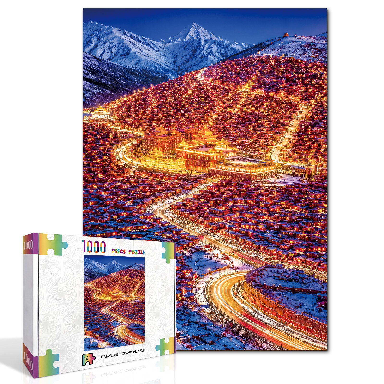 kaayee-cardboard-puzzle-golden-path-1000-teile-standard image 2