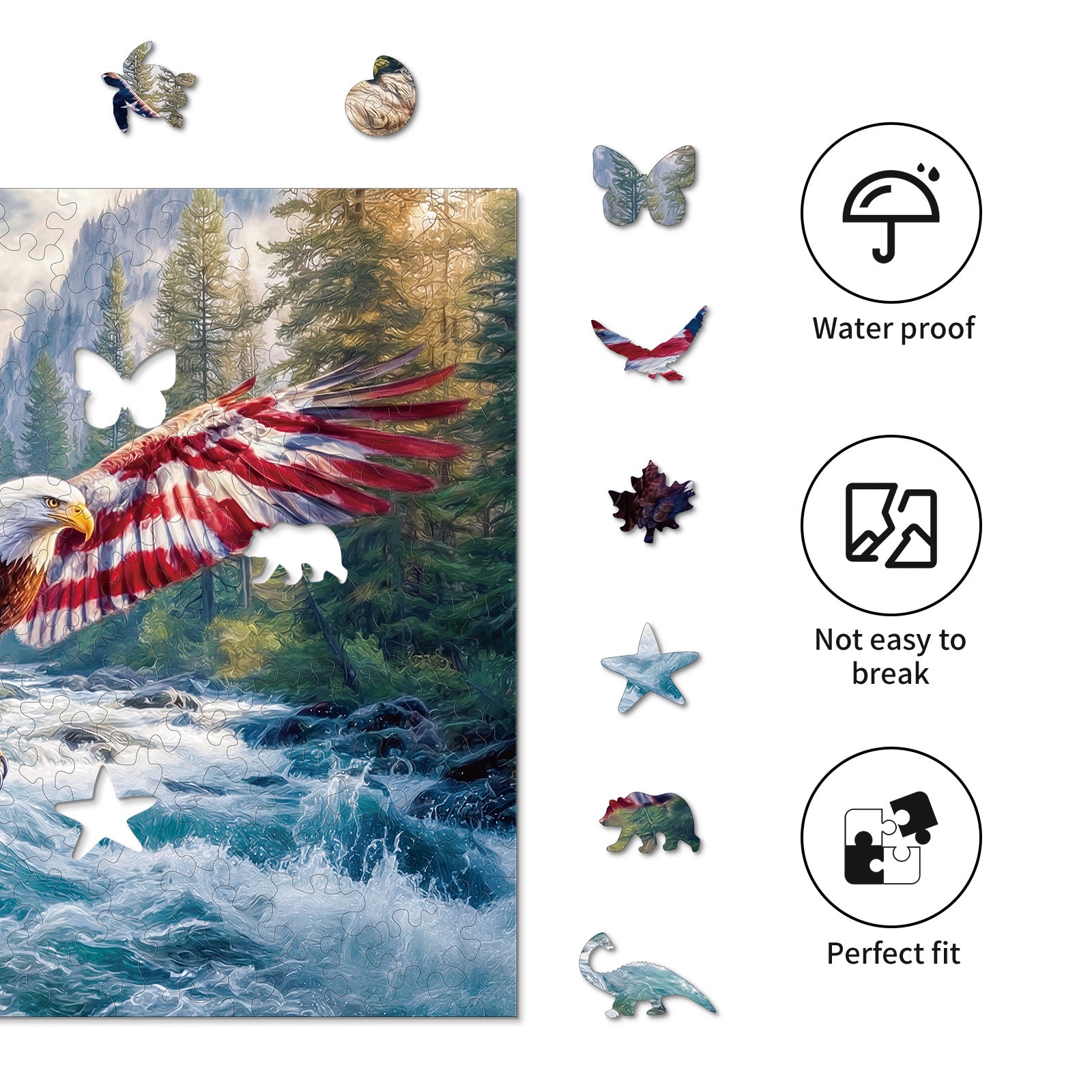 kaayee-flag-bald-eagle-holzpuzzle-medium-adler-motiv image 2