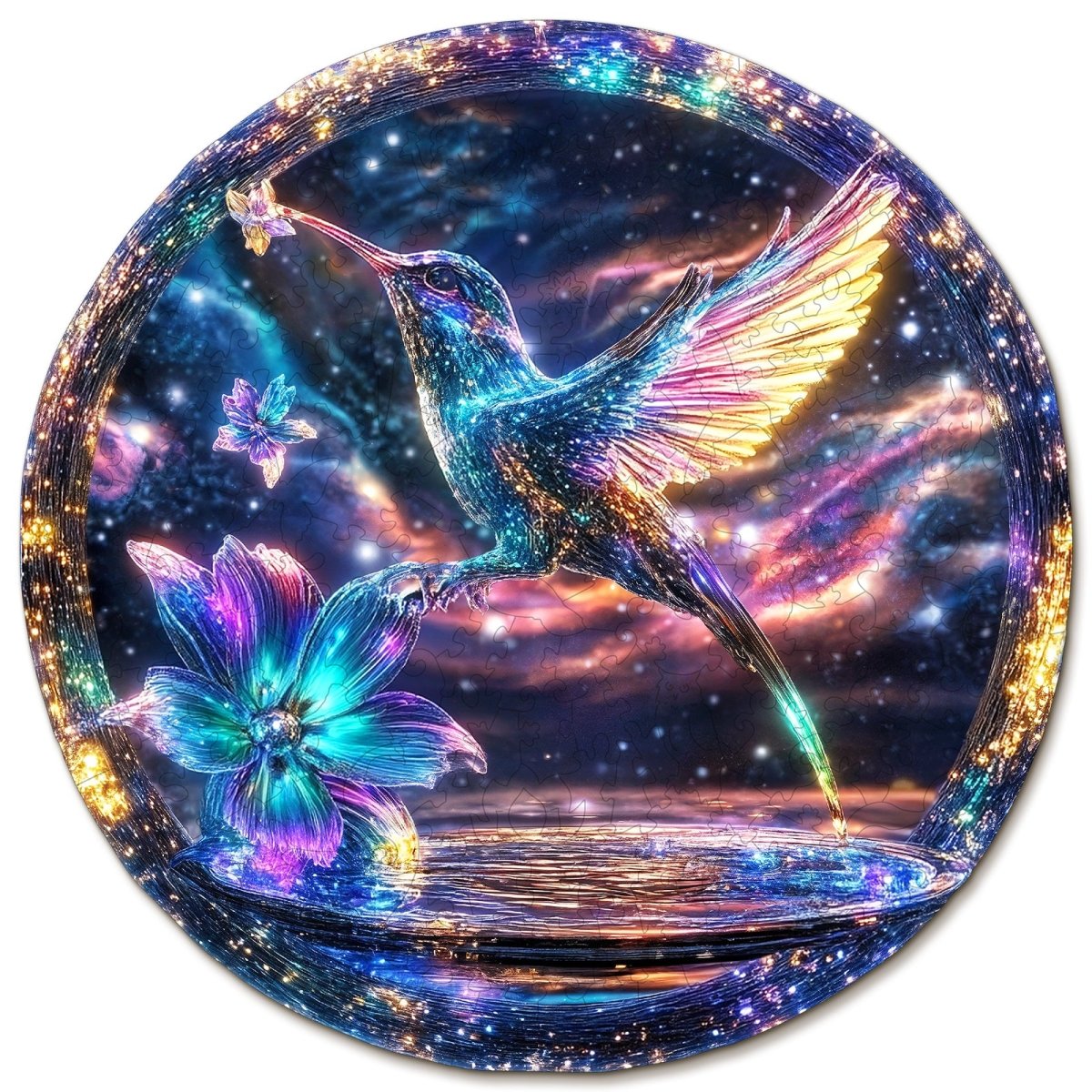kaayee-wooden-puzzle-hummingbird-holzpuzzle-kolibri-medium image 1