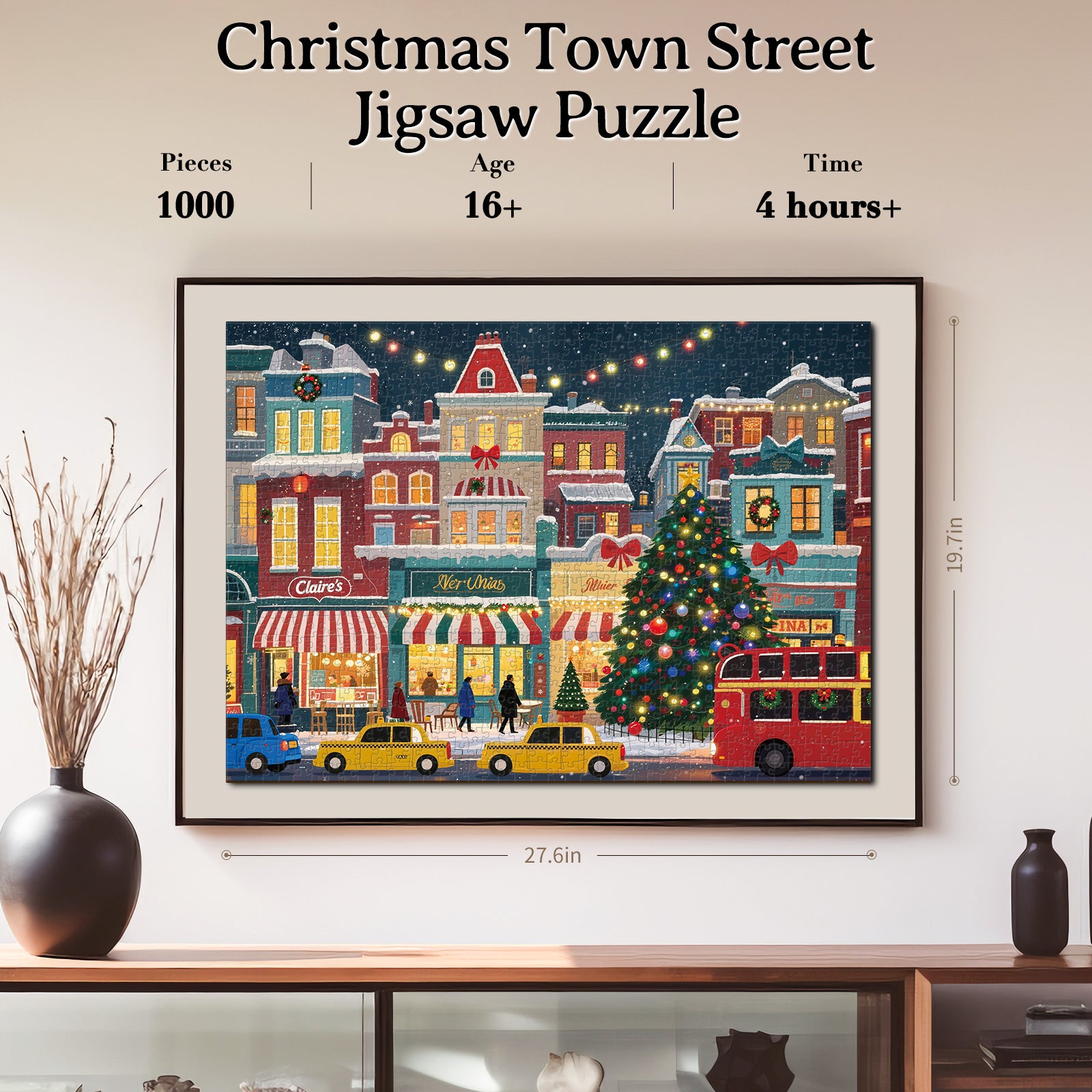 kaayee-cardboard-puzzle-christmas-town-puzzle-1000-weihnachten image 7