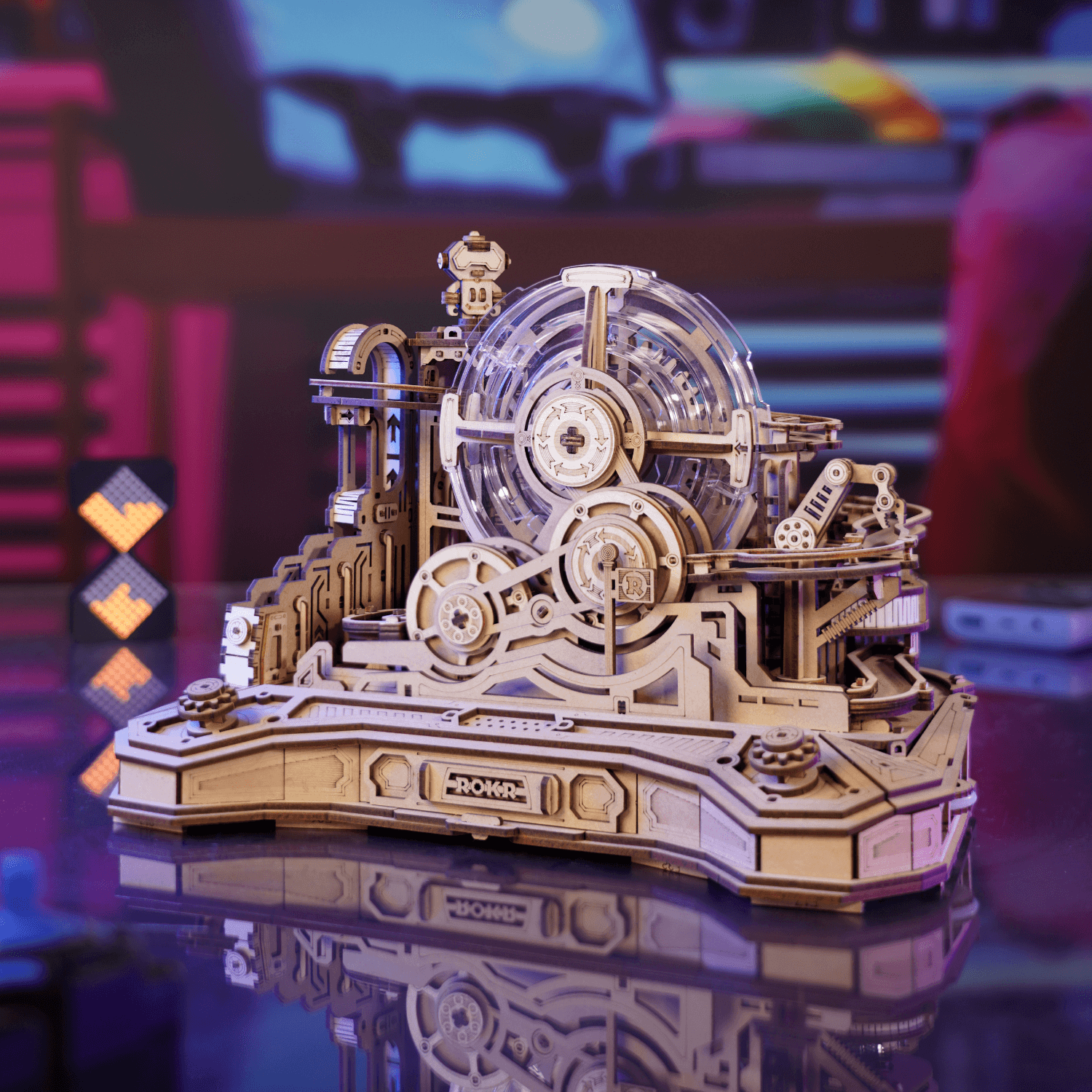 magicholz-gear-ball-challenge-kugelbahn-bausatz-653-teile image 1