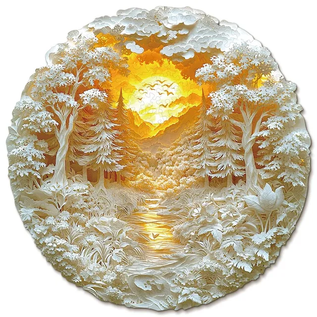 kaayee-wooden-puzzle-mysterious-forest-holzpuzzle-medium image 1