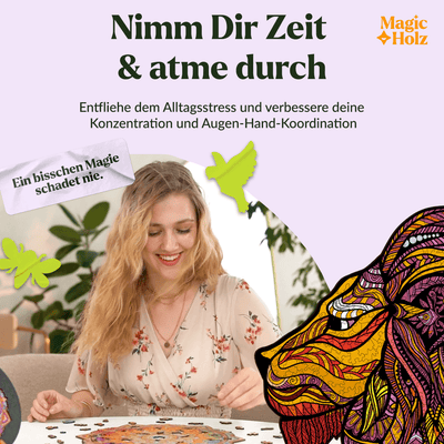magicholz-holzpuzzle-k-nig-des-dschungels-l-we-tierpuzzle image 5