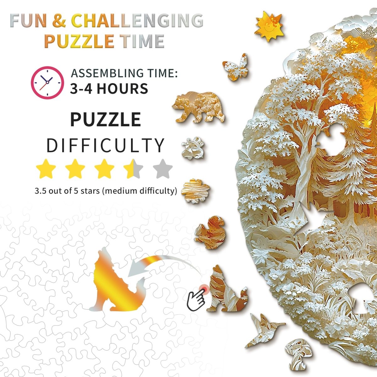 kaayee-wooden-puzzle-mysterious-forest-holzpuzzle-medium image 3