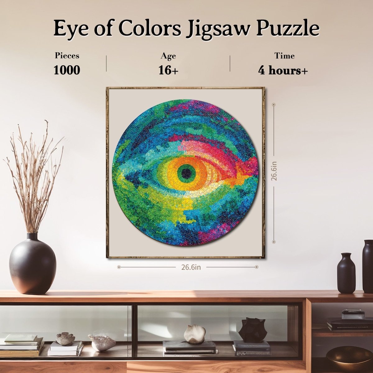 kaayee-cardboard-puzzle-eye-of-colors-1000-teile-rund image 6