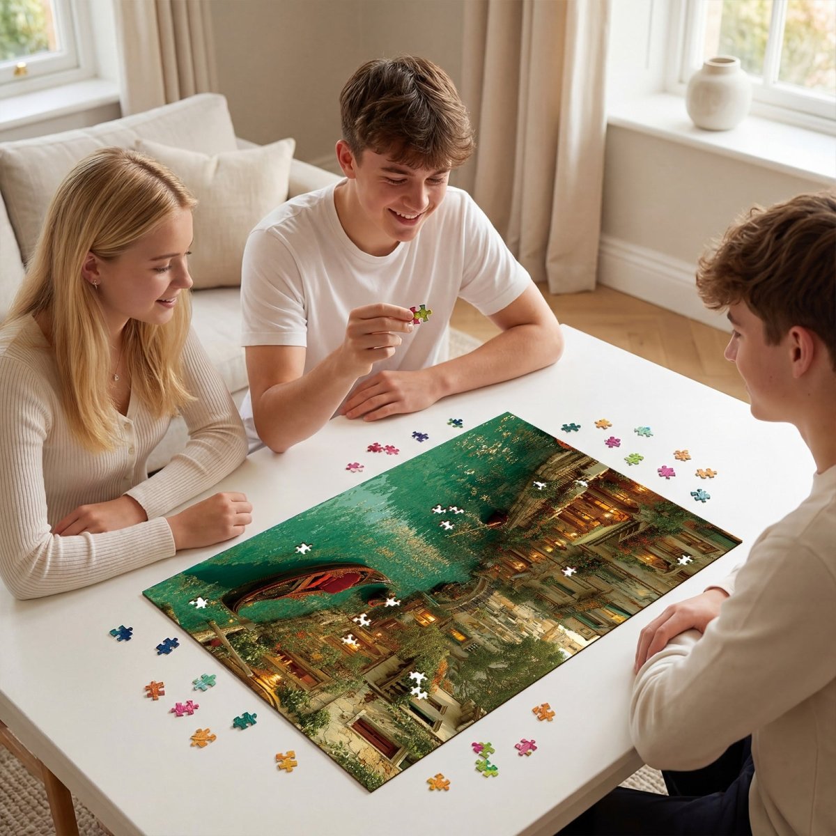 kaayee-warm-city-1000-teile-kartonpuzzle-eco-white-board-stadtmotiv image 4