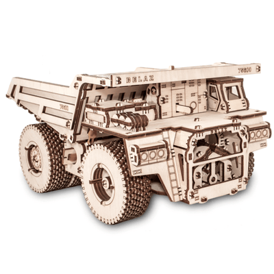 magicholz-mechanischer-bausatz-belaz-75600-lkw-muldenkipper-holz image 3